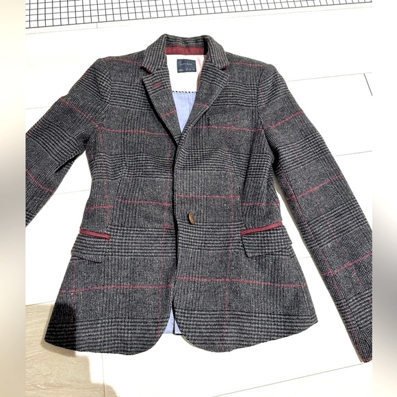 Zara Basic Women’s Plaid Blazer - Picture 1 of 6